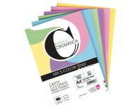 Risma carta Cromatica - A4 - 80 gr - colori assortiti tenui - 100 fogli - CWR