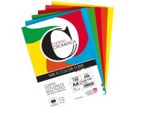 Risma carta Cromatica - A4 - 200 gr - colori assortiti forti - 100 fogli - CWR