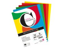 Risma carta Cromatica - A4 - 80 gr - colori assortiti forti - 100 fogli - CWR