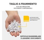 Distruggidocumenti M-7CM - a frammenti - nero - Fellowes