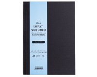 Sketchbook Duo Layflat - A4 - 105 gr - 60 pag - copertina nera - MUSA