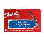 Marcatore acrilico - punta pennello - rosso - Sharpie