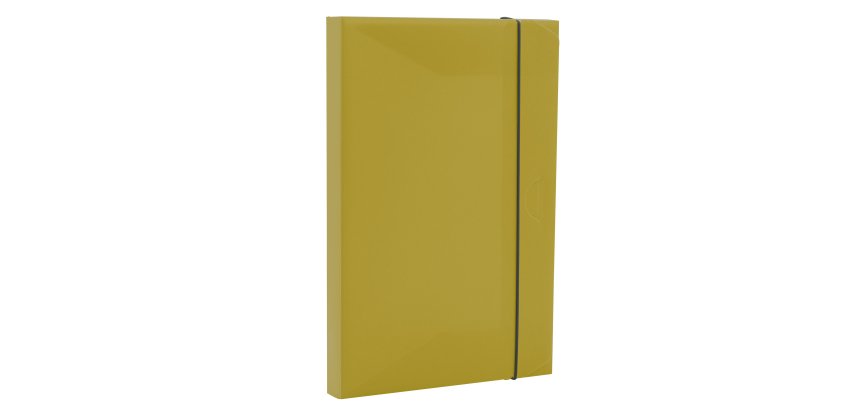 Cartella progetto con elastico HOLOS - 34,5 x 23,5 cm - dorso 3 cm - verde - Fellowes