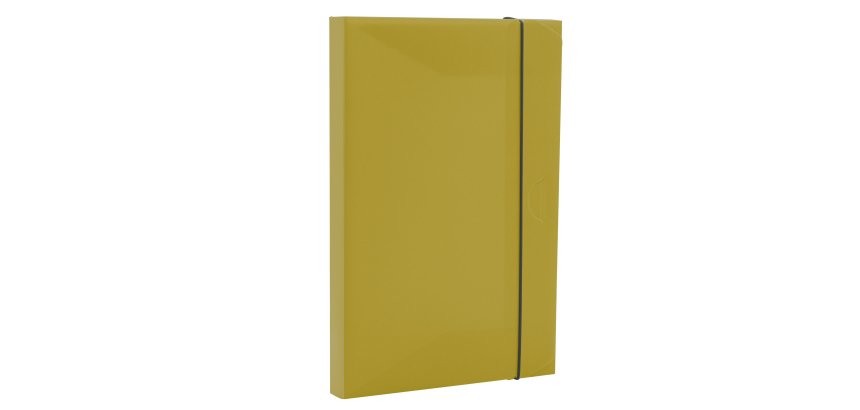 Cartella progetto con elastico HOLOS - 34,5 x 23,5 cm - dorso 3 cm - verde - Fellowes
