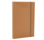 Cartella progetto con elastico HOLOS - 34,5 x 23,5 cm - dorso 3 cm - marrone - Fellowes