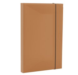 Cartella progetto con elastico HOLOS - 34,5x23,5 cm - dorso 3 cm - marrone - Fellowes