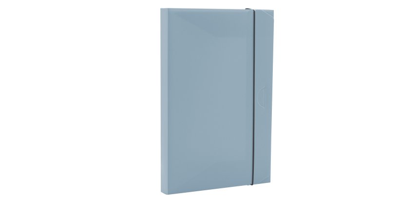 Cartella progetto con elastico HOLOS - 34,5 x 23,5 cm - dorso 3 cm - azzurro - Fellowes