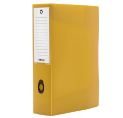 Scatola progetto Plus HOLOS - 25x35 cm - dorso 8 cm - giallo sabbia - Fellowes