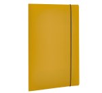 Cartella 3 lembi con elastico HOLOS - A4 - PP - giallo sabbia - Fellowes