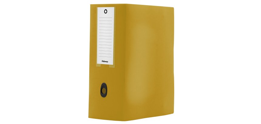 Scatola progetto Plus HOLOS - 25 x 35 cm - dorso 15 cm - giallo sabbia - Fellowes