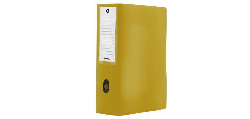 Scatola progetto Plus HOLOS - 25 x 35 cm - dorso 10 cm - giallo sabbia - Fellowes
