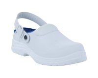 Calzatura sabot Maubec 4 SBEA SR - microfibra - numero 44 - bianco - Deltaplus