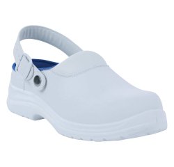 Calzatura sabot Maubec 4 SBEA SR - microfibra - numero 44 - bianco - Deltaplus