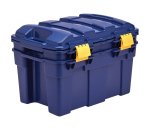 Baule multiuso Bankers Box - 39 x 59 x 33 cm - 40 L - PP - con coperchio - blu/giallo - Fellowes