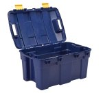 Baule multiuso Bankers Box - 39 x 59 x 33 cm - 40 L - PP - con coperchio - blu/giallo - Fellowes