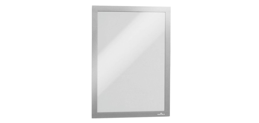 Cornice espositiva Duraframe - A4 - 21 x 29,7 cm - silver - Durable - conf. 10 pezzi