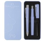 Set stilo B Poly Pen + sfera Poly Ball - punta 0,7 mm - fusto pale iris - Faber-Castell