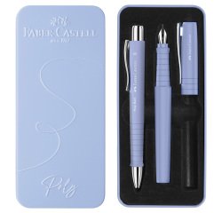 Set stilo B Poly Pen + sfera Poly Ball - punta 0,7 mm - fusto pale iris - Faber-Castell