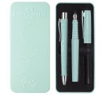 Set stilo B Poly Pen + sfera Poly Ball - punta 0,7 mm - fusto caribic blue - Faber-Castell
