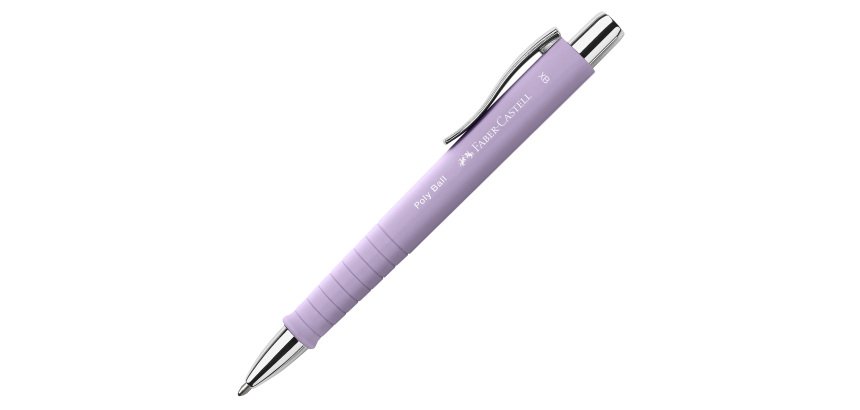 Penna a sfera a scatto Poly Ball Urban - punta 0,7 mm - fusto sweet lila - Faber-Castell