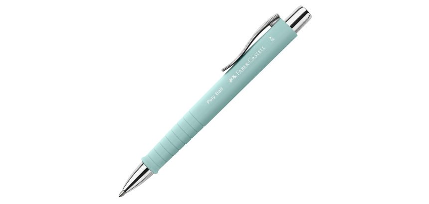 Penna a sfera a scatto Poly Ball Urban - punta 0,7 mm - fusto caribic blue - Faber-Castell