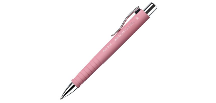 Penna a sfera a scatto Poly Ball Urban - punta 0,7 mm - fusto rose - Faber-Castell