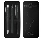 Set stilo B Poly Pen + sfera Poly Ball - punta 0,7 mm - fusto nero - Faber-Castell