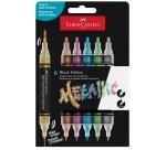 Marcatori Shake&Paint - colori assoriti metallic - Faber-Castell - conf. 6 pz
