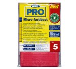 Panno multiuso Micro-Antibact - 35 x 38 cm - rosa - Arix - conf. 5 pezzi