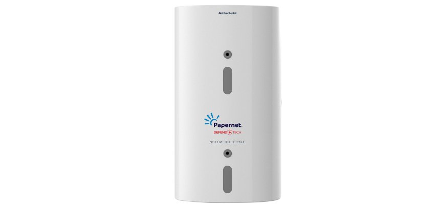 Dispenser carta igienica FullOne - antibatterico - 33,5 x 18,5 x 15,2 cm - bianco - Papernet