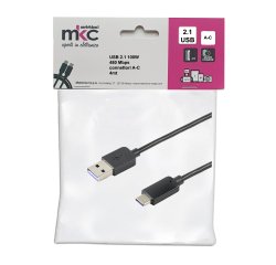 Cavo USB - 2.0 A/C - 100W - 480Mbps - 4 mt - MKC Melchioni