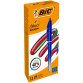 Penna sfera a scatto 4 Colori Smooth - 1.0 mm - fusto blu - Bic - conf. 12 pezzi