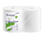 Bobina asciugatutto Eco 800 Joint - 2 veli - 18,5 gr - diametro 26,5 cm - 23,5 cm x 312 m - microgoffrata - carta riciclata - bianco  - Lucart