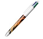 Penna sfera a scatto 4 Colori Animalier - 1.0 mm - Bic - conf. 3 pezzi