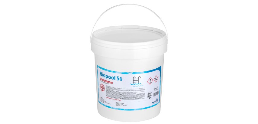 Disinfettante granulare per acque di piscine Biopool 56 in secchio - 5 Kg - Nettuno