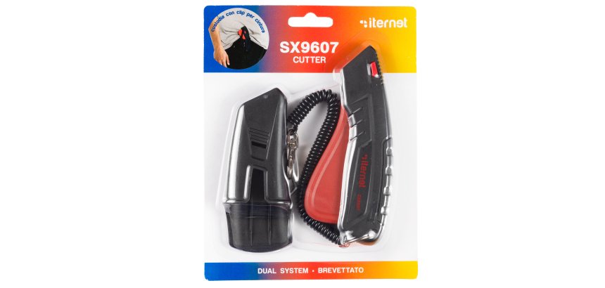 Cutter di sicurezza professionale SX 9607 - con custodia - Iternet