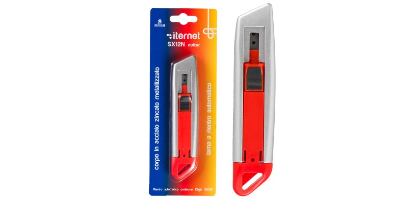 Cutter SX 12N - in acciaio - lama a rientro automatico - Iternet