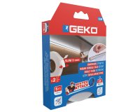 Nastro biadesivo SLIM Mister Attach - 9 mm x 5 m - bianco - Geko - conf. 2 pezzi
