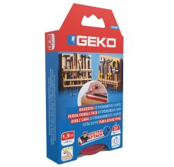 Nastro biadesivo EXTREME Mister Attach - 19 mm x 1,5 m - grigio/rosso - Geko