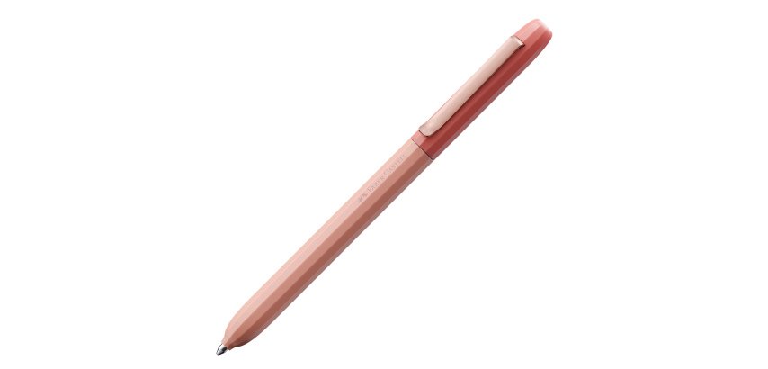 Penna a sfera Avori - punta M - fusto rosso papavero - Faber-Castell