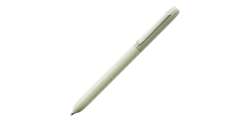 Penna a sfera Avori - punta M - fusto verde salvia - Faber-Castell