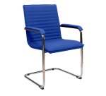 Seduta attesa CYNDY - ecopelle - blu - Unisit