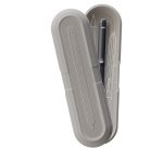 Penna a sfera Avori - punta M - fusto grigio grafite - Faber-Castell