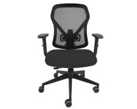 Seduta operativa Fiamma FLA - braccioli regolabili - nero - Unisit