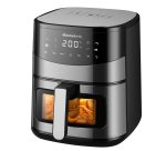 Friggitrice ad aria Arianna - doppia resistenza - 39 x 33,5 x 39,5 cm - 6,5 L - nero - Melchioni family