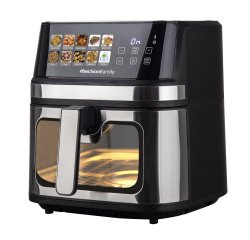 Friggitrice ad aria Gaia Plus - doppia resistenza - 38,8 x 33,7 x 38,5 cm - 8 L - nero - Melchioni family