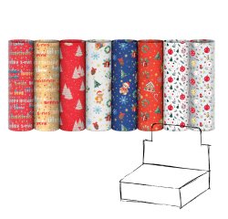 Carta regalo riciclata fantasie natale - 100 fogli - 70x100cm - fantasie assortite - Rex Sadoch