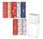 Rotolo carta regalo riciclata fantasie natale - 70cmx200m - fantasie assortite - Rex Sadoch