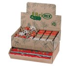 Espositore Ecocarta fantasie natale - carta regalo/stelle/rocchetti - fantasie assortite - Rex Sadoch