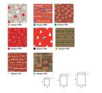 Sacchetto regalo - fantasia Natale assortite - c/patella adesiva - Rex Sadoch - expo 150 pezzi